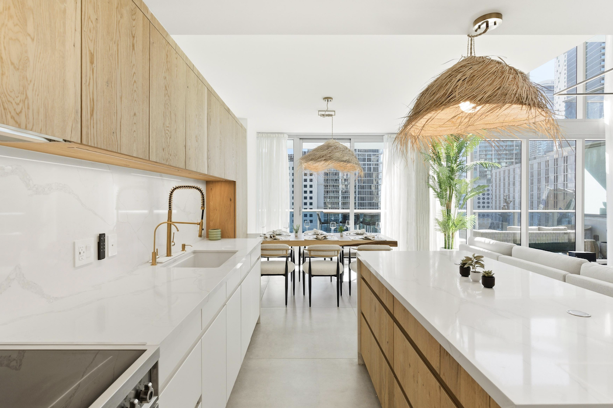 kitchen and dining table